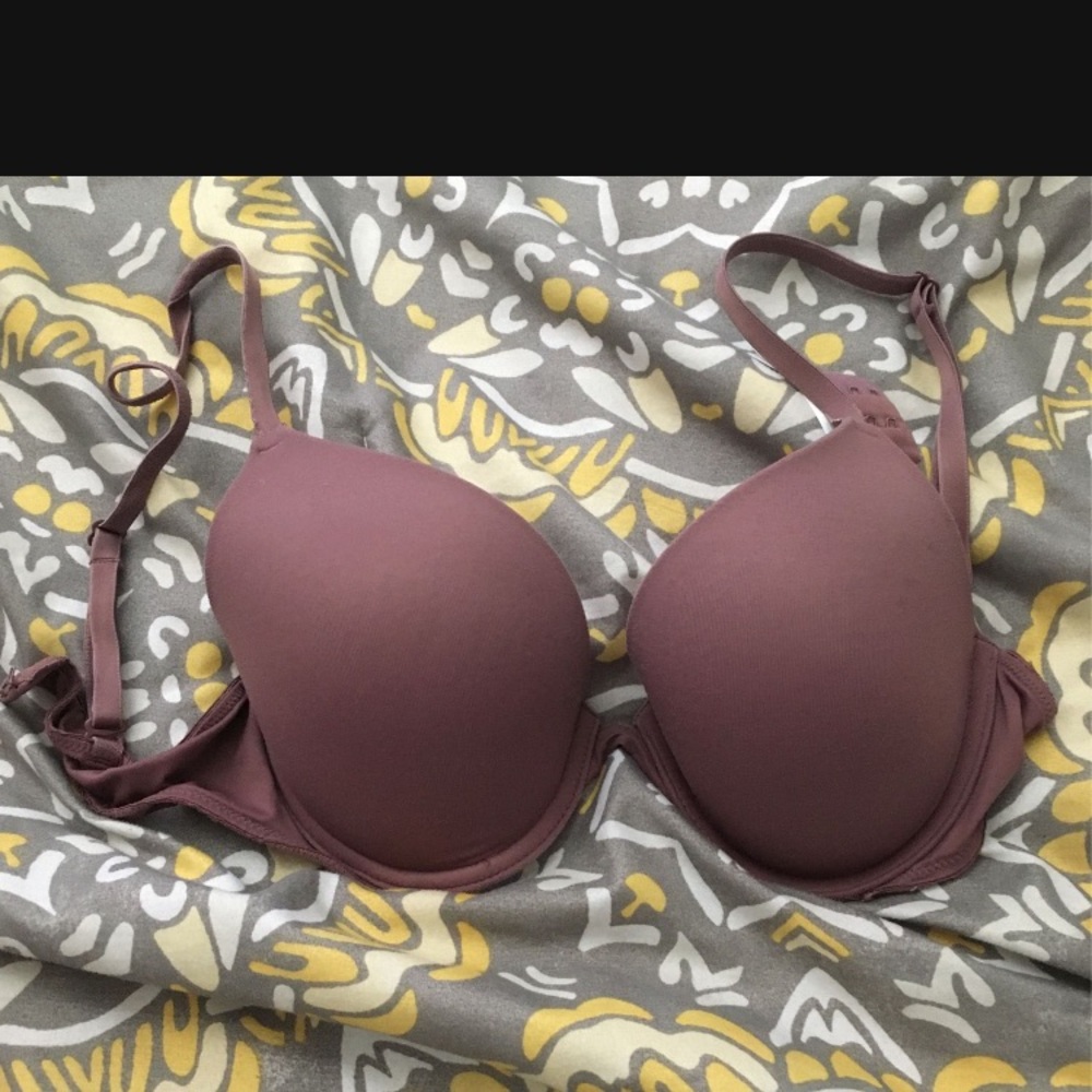 Pink bra push up purple 32D